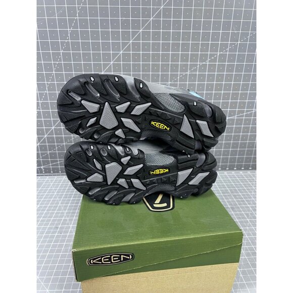 KEEN Women’s Targhee II Mid WP Hiking Boots - Steel Grey/Hydrangea Sz 8 - Picture 6 of 8